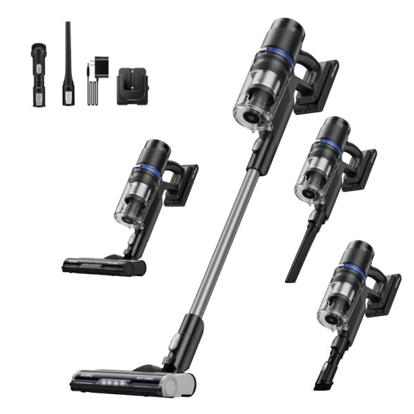Eureka ReactiSense NEC451BL – Cordless Stick Vacuum with LED & Sensor Tech